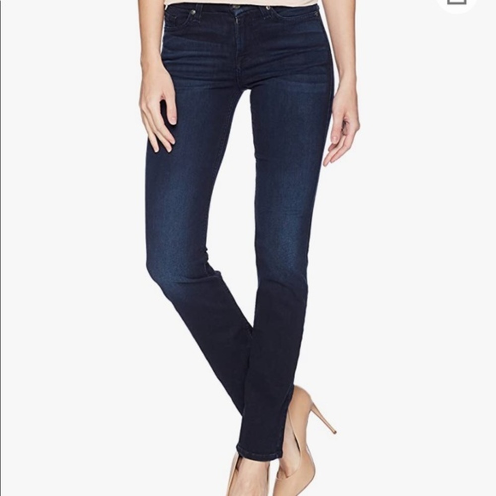 7 For All Mankind dark blue Straight Leg Jeans 24